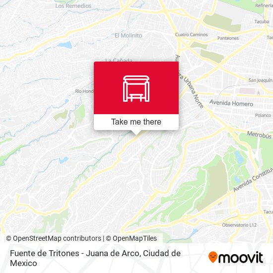 Fuente de Tritones - Juana de Arco map