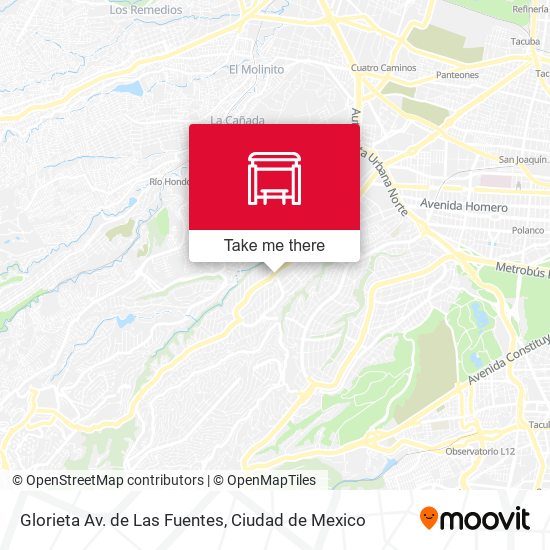 Mapa de Glorieta Av. de Las Fuentes