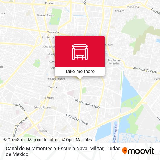 Canal de Miramontes Y Escuela Naval Militar map