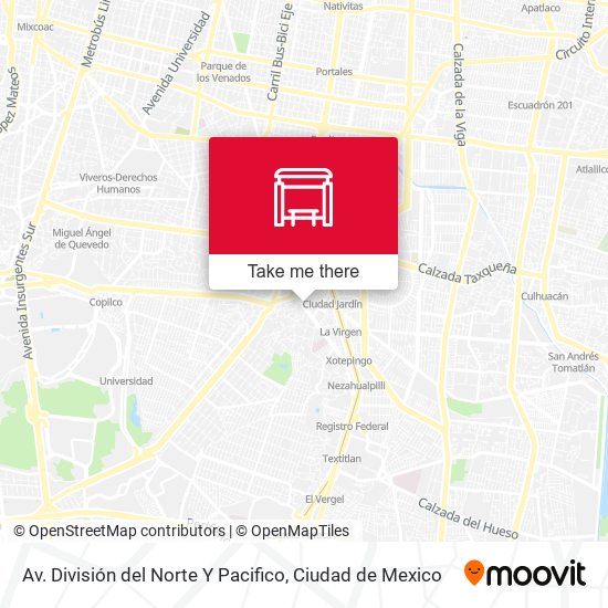 Av. División del Norte Y Pacifico map