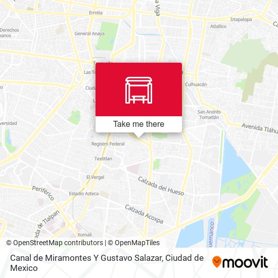Canal de Miramontes Y Gustavo Salazar map