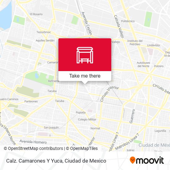 Calz. Camarones Y Yuca map