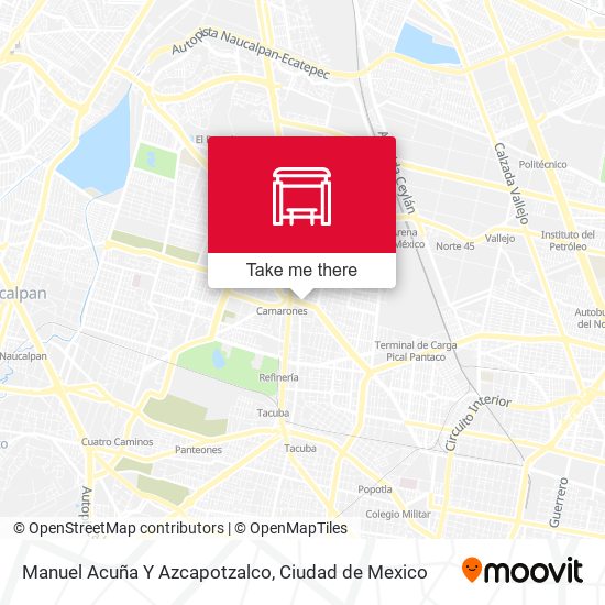 Mapa de Manuel Acuña Y Azcapotzalco