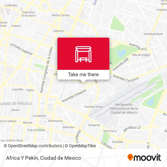 Mapa de Africa Y Pekin