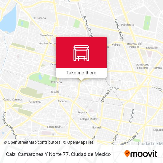 Calz. Camarones Y Norte 77 map