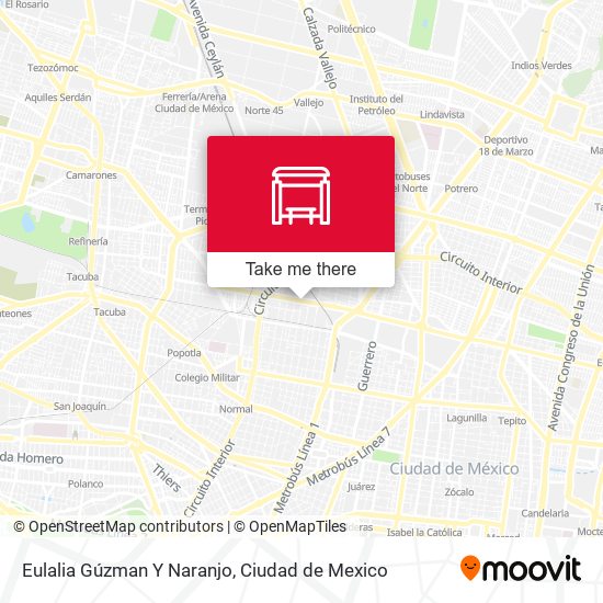 Eulalia Gúzman Y Naranjo map