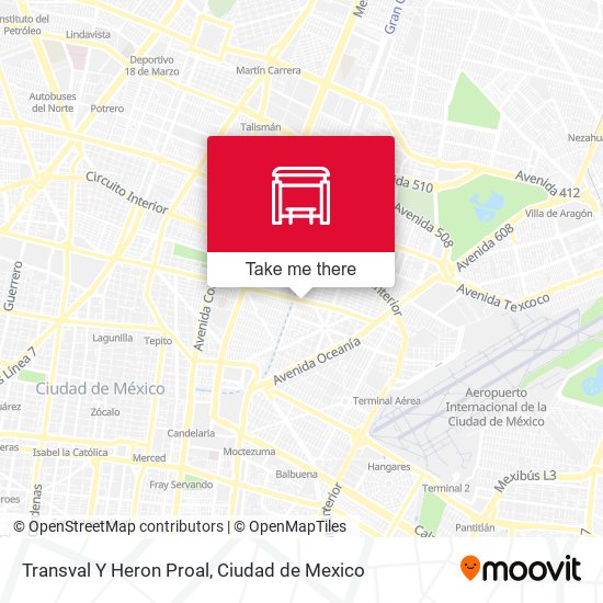 Mapa de Transval Y Heron Proal