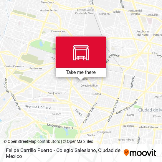 Mapa de Felipe Carrillo Puerto - Colegio Salesiano