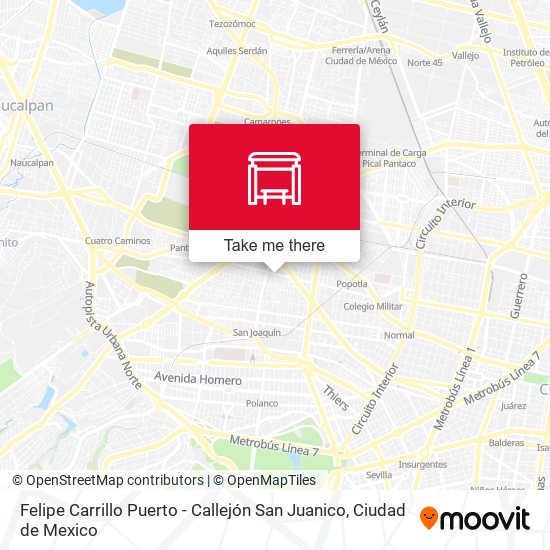 Felipe Carrillo Puerto - Callejón San Juanico map