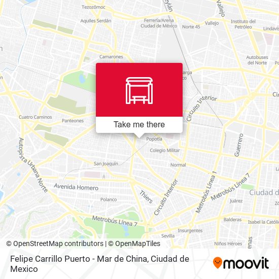 Felipe Carrillo Puerto - Mar de China map
