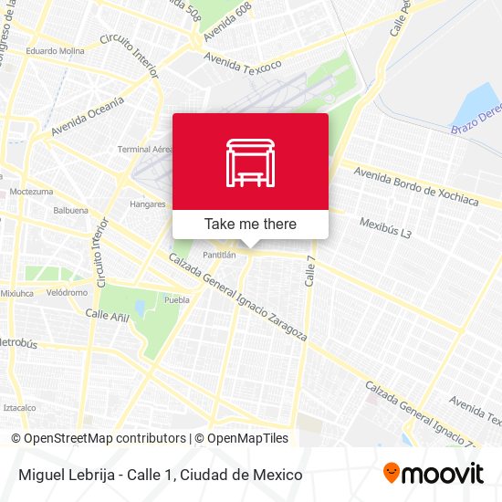 Miguel Lebrija - Calle 1 map