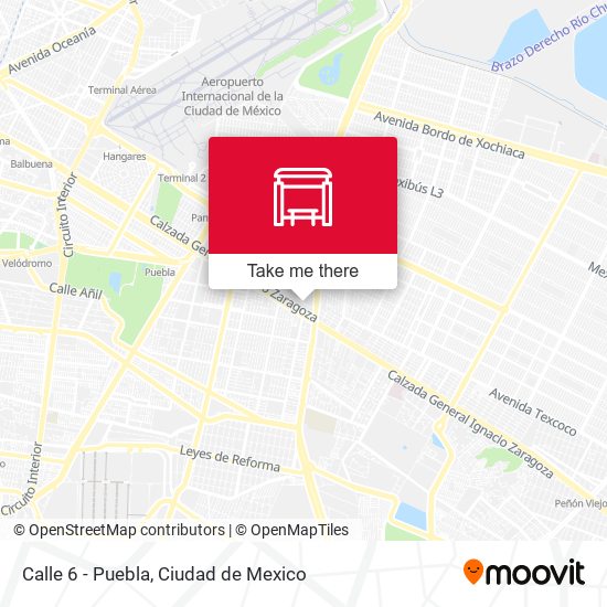 Mapa de Calle 6 - Puebla
