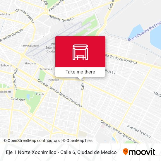 Eje 1 Norte Xochimilco - Calle 6 map