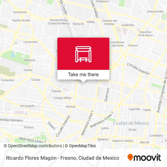 Mapa de Ricardo Flores Magón - Fresno