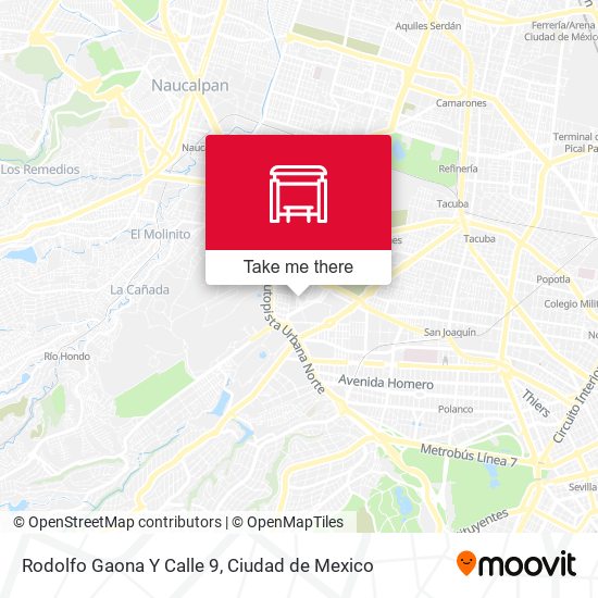 Mapa de Rodolfo Gaona Y Calle 9