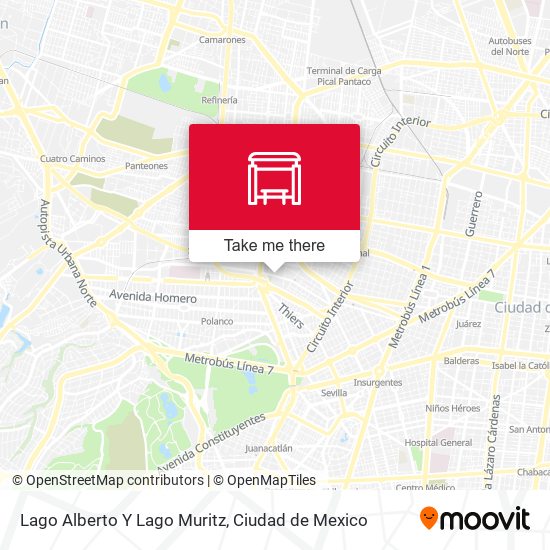 Lago Alberto Y Lago Muritz map