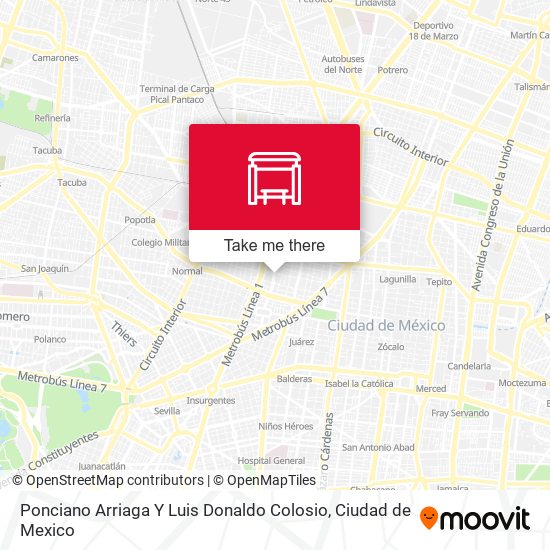 Mapa de Ponciano Arriaga Y Luis Donaldo Colosio