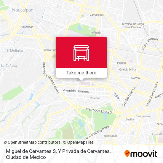 Miguel de Cervantes S. Y Privada de Cervantes map