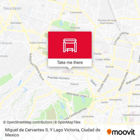 Miguel de Cervantes S. Y Lago Victoria map