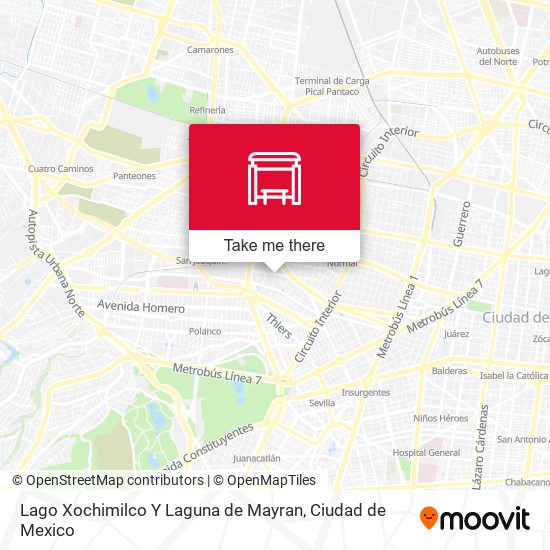Lago Xochimilco Y Laguna de Mayran map