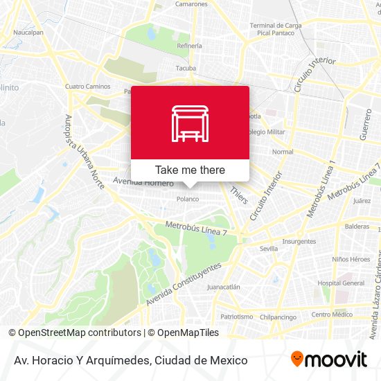 Av. Horacio Y Arquímedes map