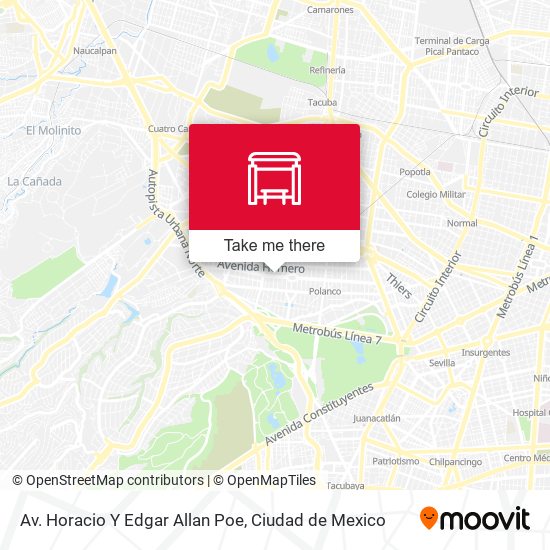 Av. Horacio Y Edgar Allan Poe map