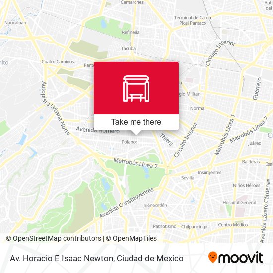 Av. Horacio E Isaac Newton map