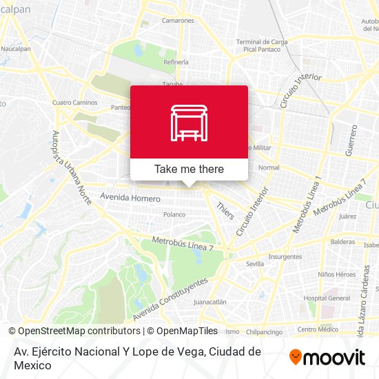 Av. Ejército Nacional Y Lope de Vega map
