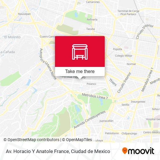 Mapa de Av. Horacio Y Anatole France