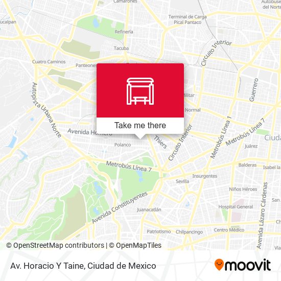 Mapa de Av. Horacio Y Taine