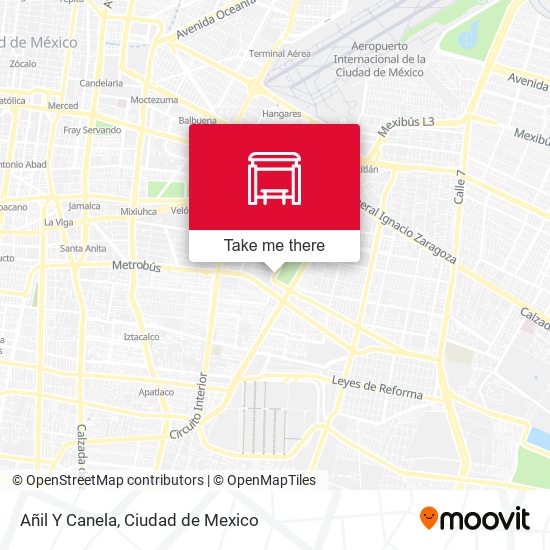 Añil Y Canela map