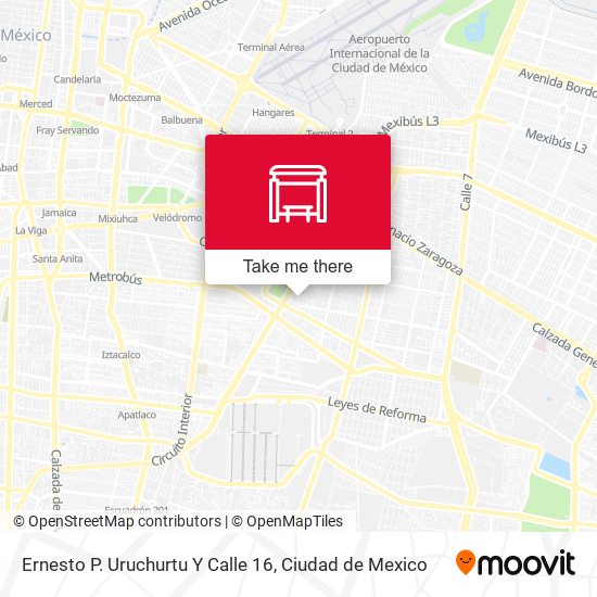 Ernesto P. Uruchurtu Y Calle 16 map