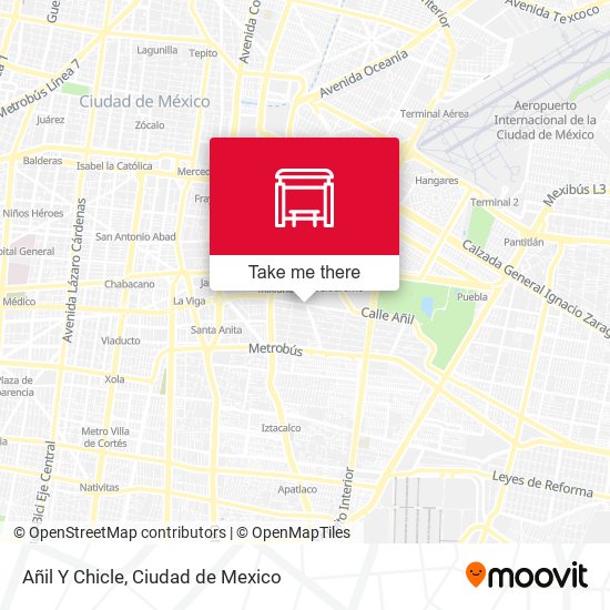 Mapa de Añil Y Chicle