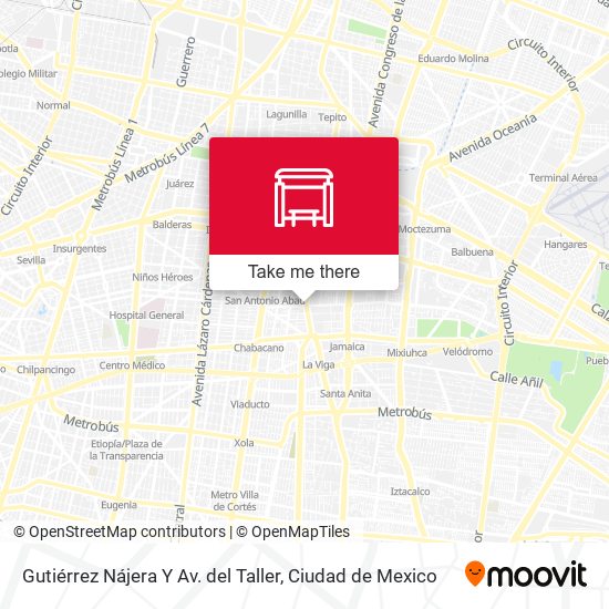 Mapa de Gutiérrez Nájera Y Av. del Taller