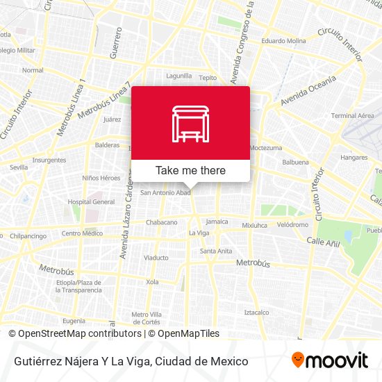 Mapa de Gutiérrez Nájera Y La Viga