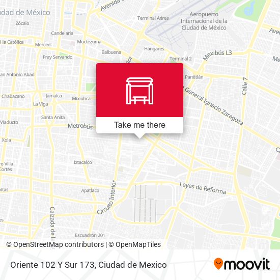 Oriente 102 Y Sur 173 map