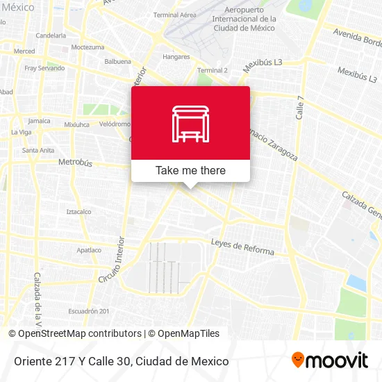 Oriente 217 Y Calle 30 map