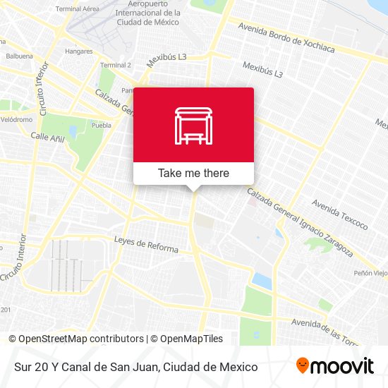 Sur 20 Y Canal de San Juan map