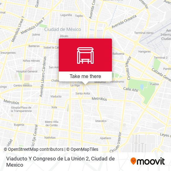 Viaducto Y Congreso de La Unión 2 map