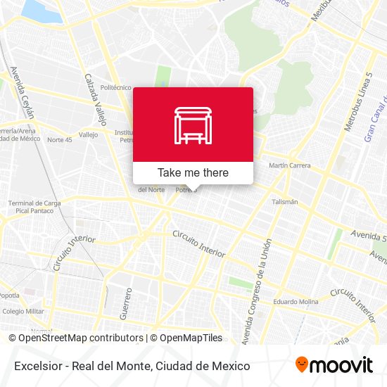 Excelsior - Real del Monte map