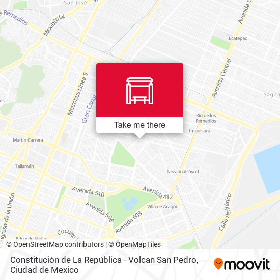 Mapa de Constitución de La República - Volcan San Pedro