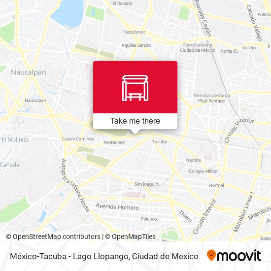 México-Tacuba - Lago Llopango map