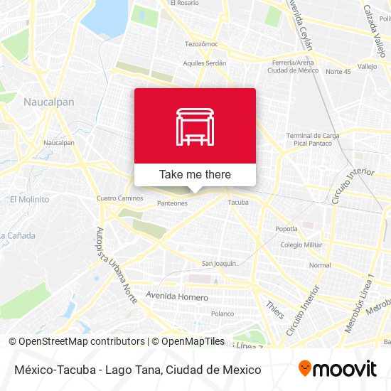 México-Tacuba - Lago Tana map