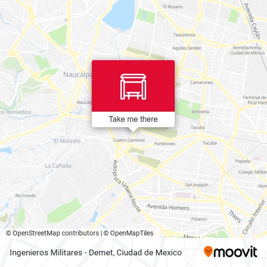 Ingenieros Militares - Demet map