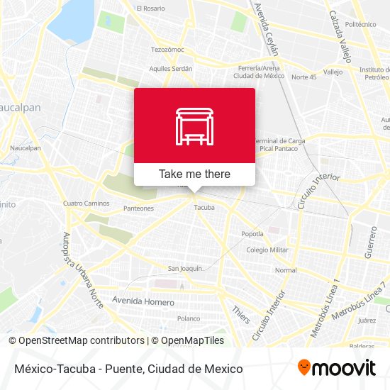 México-Tacuba - Puente map