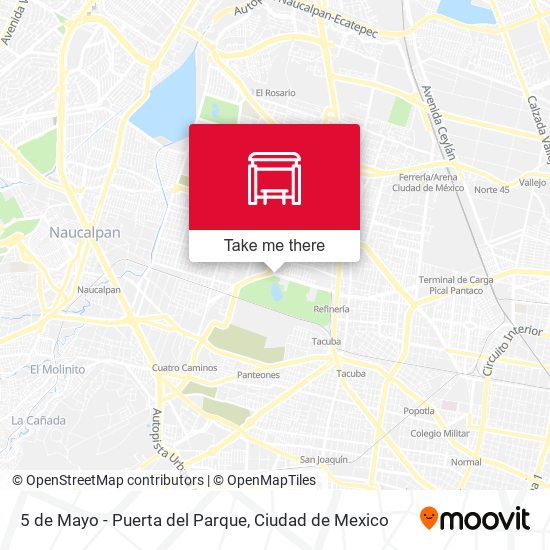 5 de Mayo - Puerta del Parque map