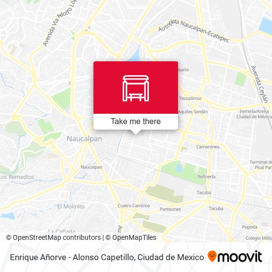 Enrique Añorve - Alonso Capetillo map