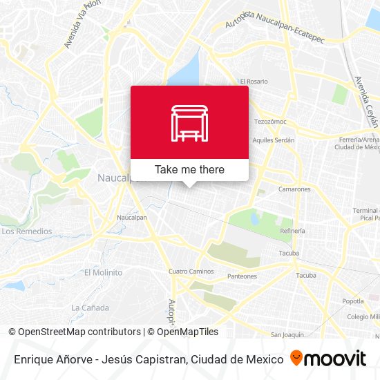 Enrique Añorve - Jesús Capistran map