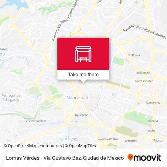 Lomas Verdes - Vía Gustavo Baz map
