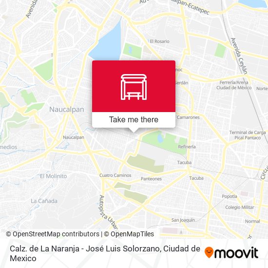 Calz. de La Naranja - José Luis Solorzano map
